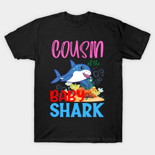 Cousin Of The Baby Shark Birthday T-Shirt by AE Desings Digital